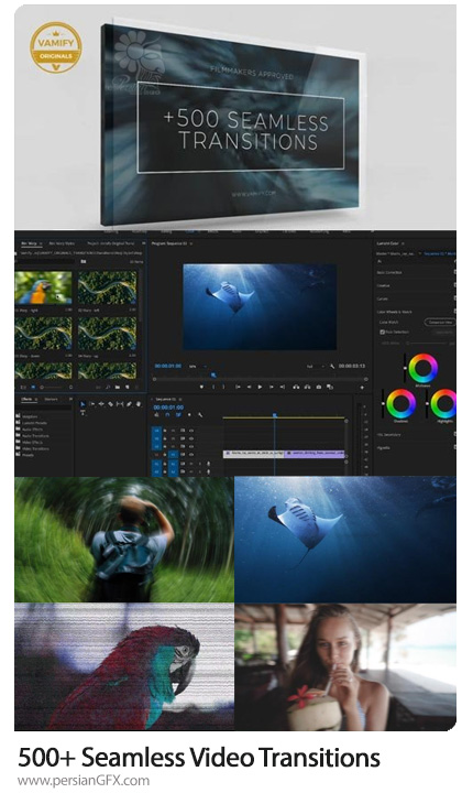 دانلود بیش از 500 ترانزیشن متنوع برای پریمیر - 500+ Seamless Video Transitions