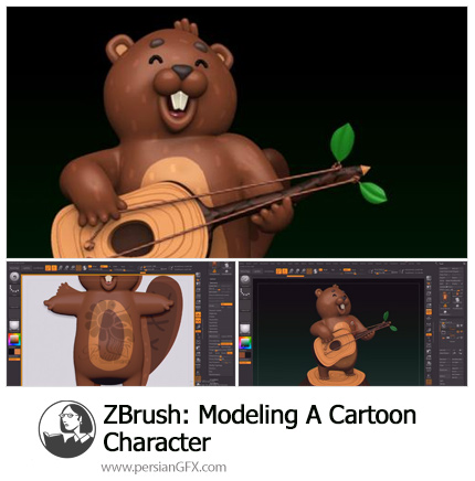 دانلود آموزش مدل سازی کاراکتر کارتونی در زیبراش - ZBrush: Modeling A Cartoon Character