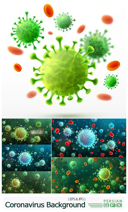 دانلود بک گراند ویروس کرونا - Coronavirus 2019-nkov And Cell Diseases Viral Background