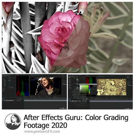 دانلود آموزش تکنیک های اصلاح رنگ فیلم در افترافکت - After Effects Guru: Color Grading Footage 2020