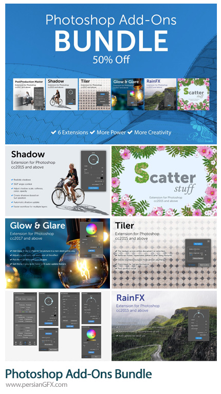 دانلود 6 پلاگین کاربردی فتوشاپ - Photoshop Add-Ons