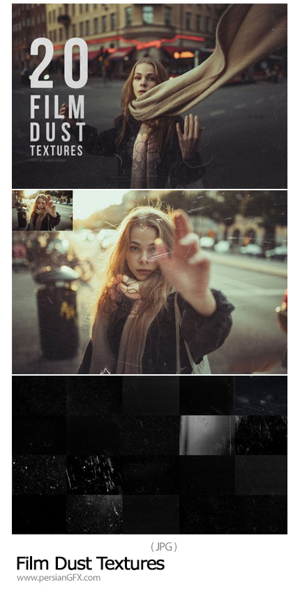 دانلود 20 تکسچر گرد و غبار سینمایی - Film Dust Textures