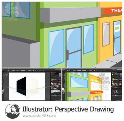 دانلود آموزش طراحی پرسپکتیو در ایلوستریتور - Illustrator: Perspective Drawing
