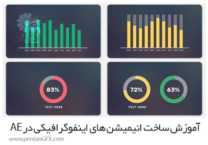 دانلود آموزش ساخت انیمیشن های اینفوگرافیکی در افترافکت - After Effects Infographics Animation