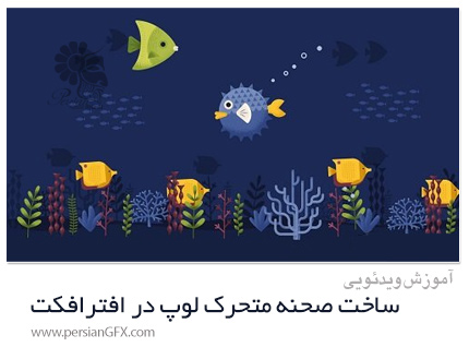 دانلود آموزش ساخت صحنه متحرک لوپ در افترافکت - Looping Animated Scenes