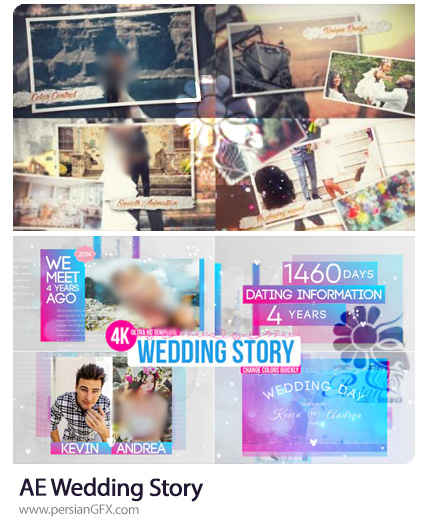 دانلود 2 پروژه افترافکت استوری تصاویر عروسی - Wedding Story