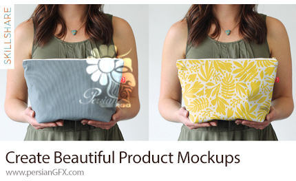دانلود آموزش ساخت موکاپ محصولات در فتوشاپ - Create Beautiful Product Mockups