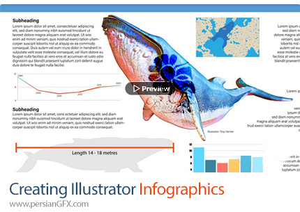 دانلود آموزش ایجاد نمودارهای اینفوگرافیک در ادوبی ایلوستریتور - Creating Illustrator Infographics