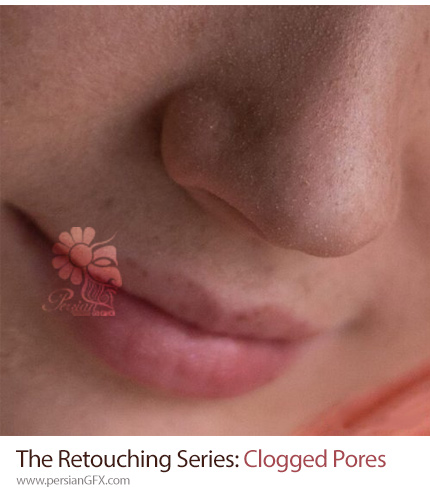دانلود آموزش روتوش منافذ پوست در فتوشاپ - The Retouching Series: Clogged Pores