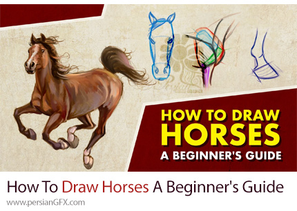 دانلود آموزش دوره مقدماتی طراحی و رسم اسب - How To Draw Horses A Beginner's Guide