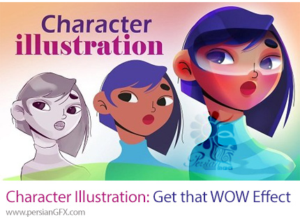 دانلود آموزش تصویرسازی کاراکتر و دریافت افکت WOW در ایلوستریتور - Character Illustration: Get That WOW Effect