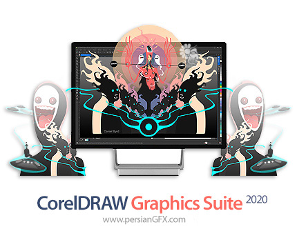 دانلود کورل دراو، نرم افزار قدرتمند طراحی برداری پرتابل (بدون نیاز به نصب) - CorelDRAW Graphics Suite 2020 v22.0.0.412 x64 Portable