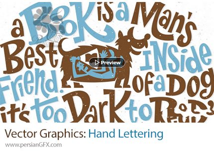 دانلود آموزش طراحی گرافیک برداری به صورت دستی در ایلوستریتور و فتوشاپ - Drawing Vector Graphics: Hand Lettering