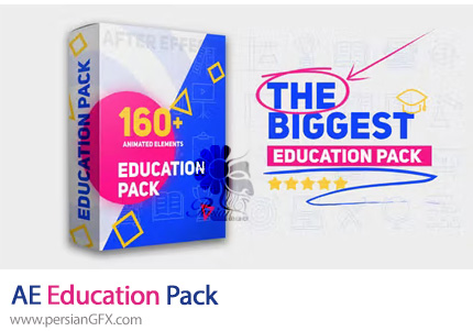 دانلود پروژه افترافکت پک المان های متحرک آموزشی - Education Pack