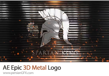 دانلود پروژه افترافکت اینترو لوگوی سه بعدی به شکل فلز سه بعدی - Epic 3D Metal Logo