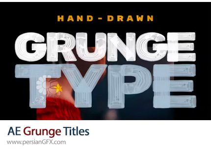 دانلود پروژه افترافکت تایتل های گرانج موشن + آموزش - Grunge Titles