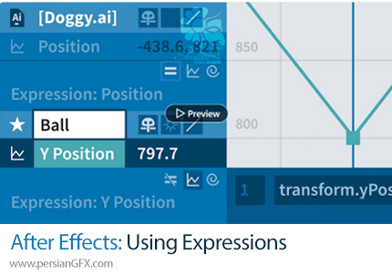 آموزش استفاده از اکسپرژن ها در افترافکت - After Effects: Using Expressions