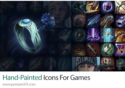 آموزش ایجاد آیکون های Hand-Painted برای بازی ها در فتوشاپ - Hand-Painted Icons For Games