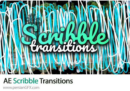 دانلود پروژه افترافکت ترانزیشن خط خطی + آموزش - Scribble Transitions