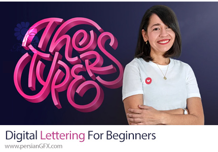 آموزش طراحی حروف دیجیتال با ایلوستریتور و فتوشاپ برای مبتدیان - Digital Lettering For Beginners