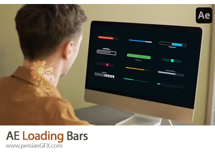 دانلود پروژه افترافکت لودر دانلود و نوار پیشرفت + آموزش - Loading Bars