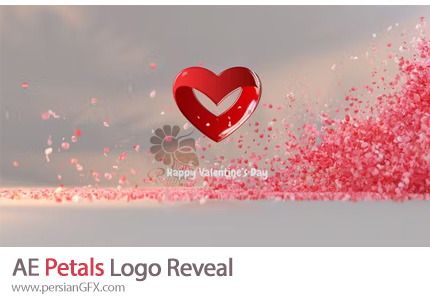 دانلود پروژه افترافکت نمایش لوگو با پراکندگی گلبرگ + آموزش - Petals Logo Reveal