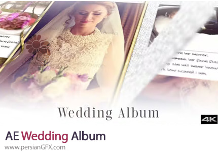 دانلود پروژه افترافکت اسلایدشو آلبوم عکس عروسی - Wedding Album
