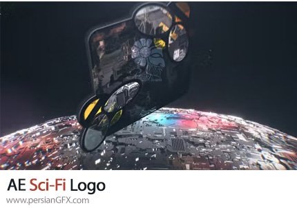دانلود پروژه افترافکت لوگوموشن با افکت علمی تخیلی + آموزش - Sci-Fi Logo