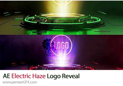 دانلود پروژه افترافکت قالب نمایش لوگو با مه الکتریکی + آموزش - Electric Haze Logo Reveal