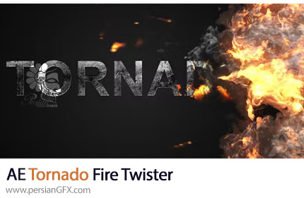 دانلود پروژه افترافکت اینترو لوگو با گردباد آتش - Tornado (Fire Twister)