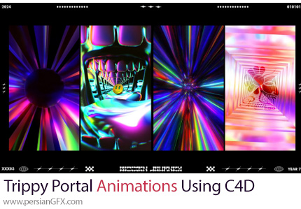 آموزش ساخت انیمیشن های توهمی با استفاده از سینمافوردی و اکتان رندر - Trippy Portal Animations Using Cinema4D
