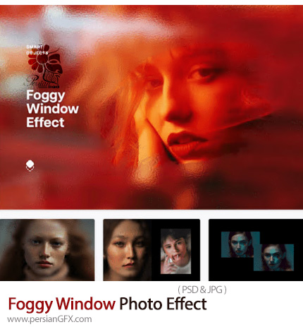 دانلود افکت لایه باز پنجره مه آلود برای تصاویر - Foggy Window Photo Effect