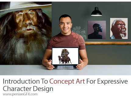 آموزش مقدمه ای بر هنر مفهومی برای طراحی کارکتر بیانگر در فتوشاپ - Introduction To Concept Art For Expressive Character Design