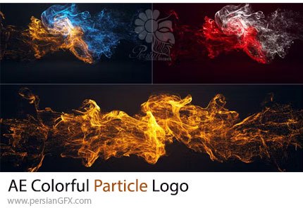 دانلود پروژه افترافکت نمایش لوگو با حرکت ذرات رنگی + آموزش - Colorful Particle Logo