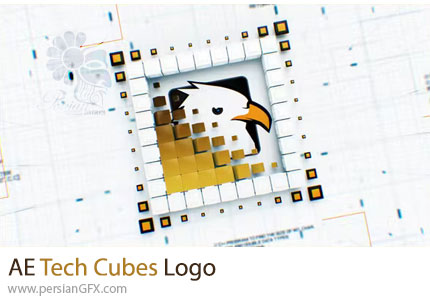 دانلود پروژه افترافکت لوگوموشن مکعب های تکنولوژی + آموزش - Tech Cubes Logo