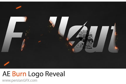 دانلود پروژه افترافکت نمایش لوگو با افکت سوخته شدن و جرقه + آموزش - Burn Logo Reveal