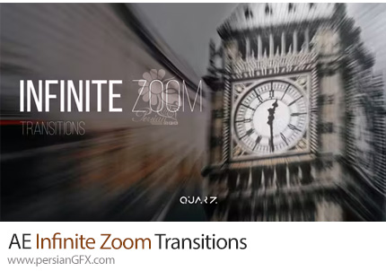 دانلود پروژه افترافکت ترانزیشن بزرگنمایی بی نهایت + آموزش - Infinite Zoom Transitions