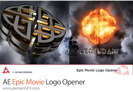 دانلود پروژه افترافکت اوپنر لوگوی فیلم حماسی و اکشن + آموزش - Epic Movie Logo Opener