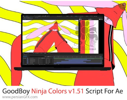 دانلود اسکریپت GoodBoy Ninja Colors v1.51 برای شناسایی رنگ های کامپوزیشن در افترافکت