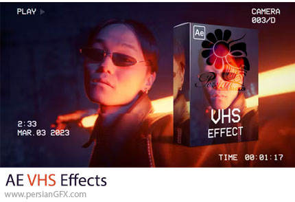 دانلود پک افکت VHS برای افترافکت + آموزش - VHS Effects