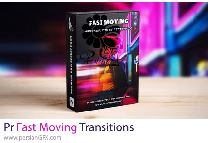 دانلود پروژه پریمیر ترانزیشن حرکت سریع - Fast Moving Transitions