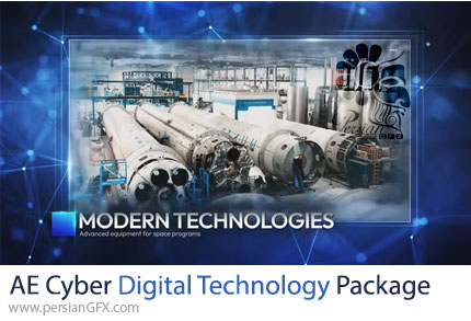 دانلود پروژه افترافکت اوپنر به سبک تکنولوژی دیجیتال سایبری + آموزش - Cyber Digital Technology Package