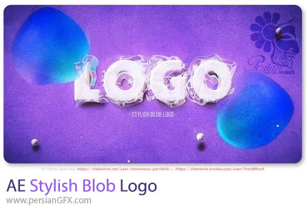 دانلود پروژه افترافکت اینترو لوگو با استایل حبابی - Stylish Blob Logo