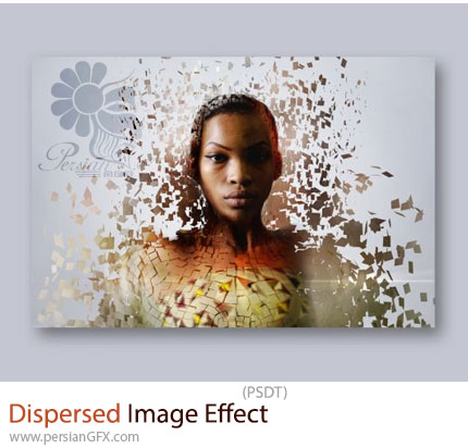 دانلود قالب لایه باز ایجاد افکت پراکندگی ذرات بر روی تصاویر - Dispersed Image Effect