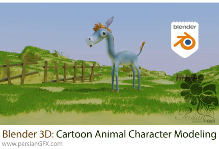 آموزش مدلسازی کاراکتر کارتونی حیوانات با بلندر برای مبتدیان - Blender 3D: Cartoon Animal Character Modeling For Beginners