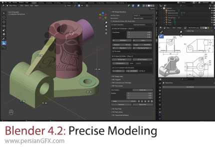 آموزش مدلسازی سه بعدی دقیق در بلندر - Blender 4.2: Precise Modeling