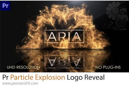 دانلود پروژه پریمیر نمایش لوگو با انفجار ذرات طلایی + آموزش - Particle Explosion Logo Reveal