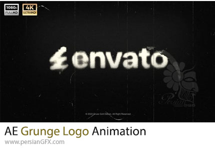 دانلود پروژه افترافکت انیمیشن لوگو با استایل گرانج - Grunge Logo Animation