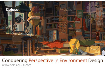 آموزش تسلط بر پرسپکتیو در طراحی محیط با فتوشاپ - Conquering Perspective In Environment Design