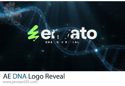 دانلود پروژه افترافکت انیمیشن لوگوی علمی با حرکت DNA + آموزش - Dna Logo Reveal